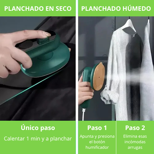 PLANCHA A VAPOR PORTÁTIL